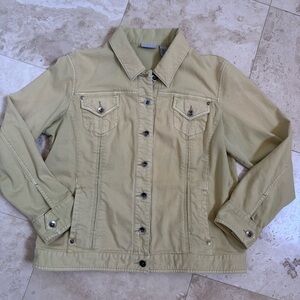 Chico’s Platinum Stretch Denim Jacket